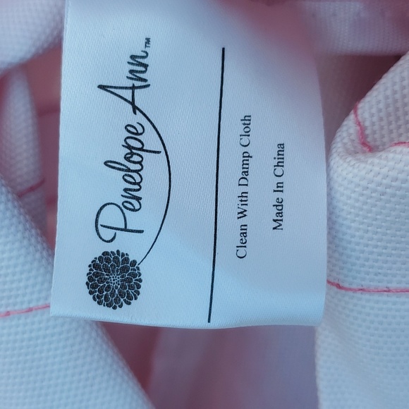 Pink market bag wire rim top Hold grocery items NEW Home Interiors Penelope Ann - Picture 10 of 13